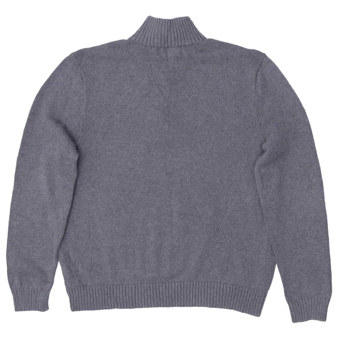 Mens Polo Ralph Lauren Gray Quarter Zip Sweater