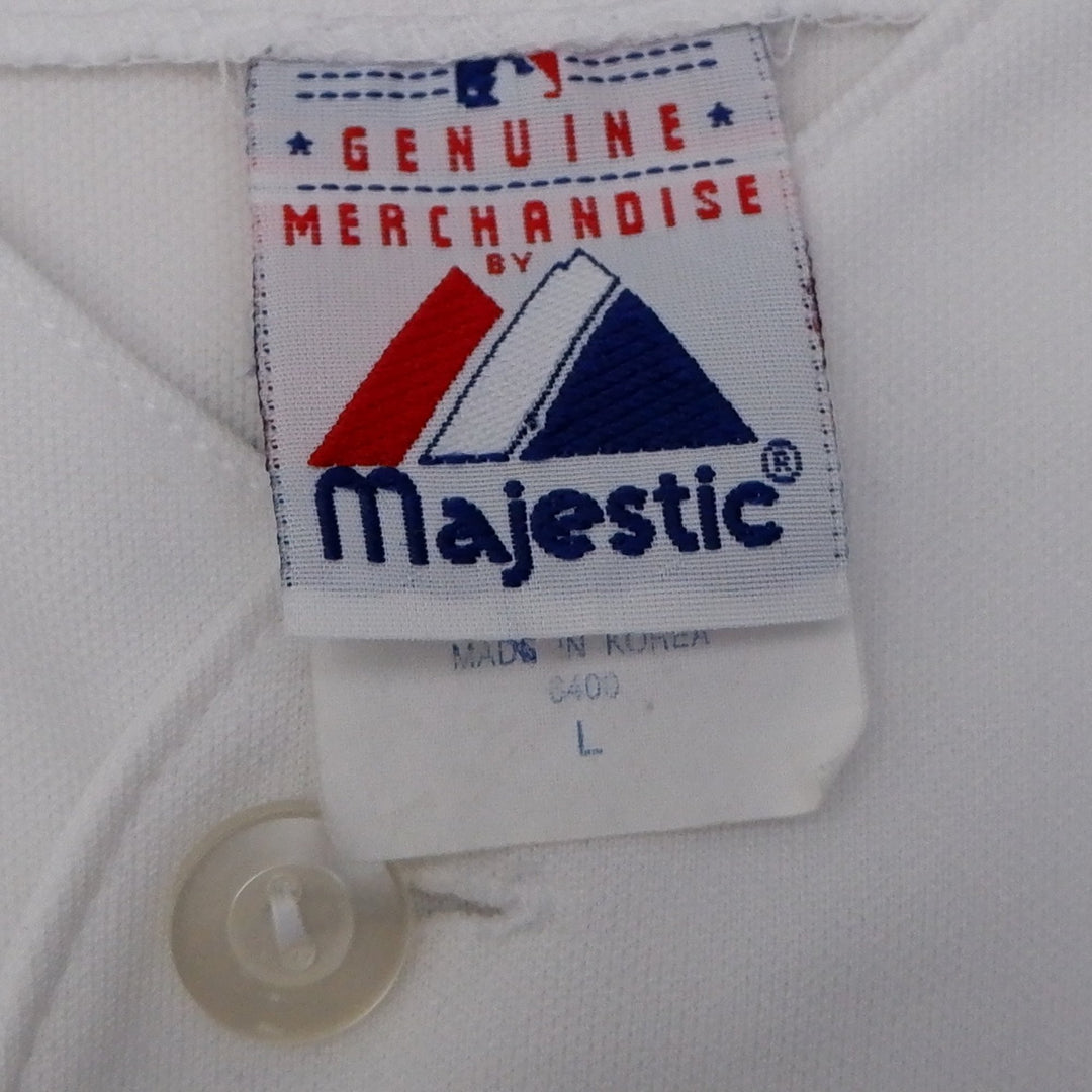 Vintage Majestic Johnson #3 Toronto Blue Jays Baseball Jersey | Migration_Jerseys UAENAT20 - Back View | Fashion Rerun