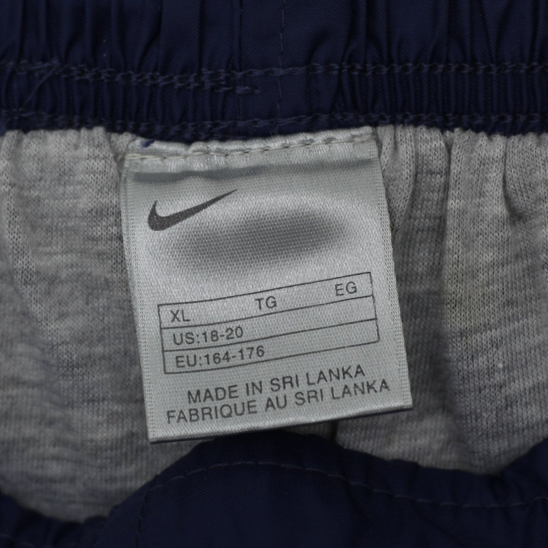 Vintage Youth Boys Embroidered Nike Logo Adjustable Waist Padded Knee Sports Pants