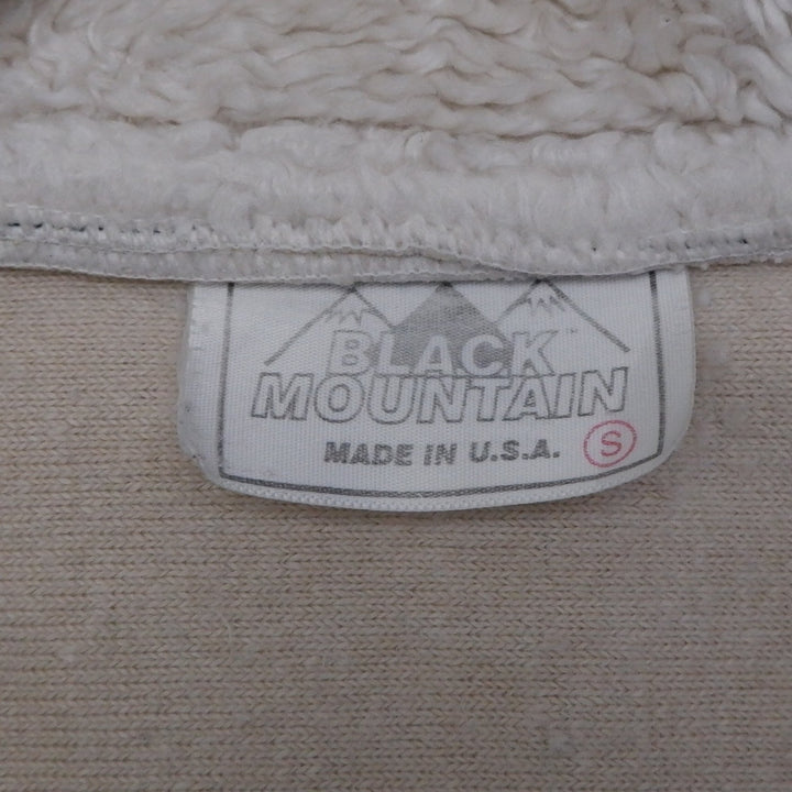Vintage Black Mountain Made In Usa Full Zip Sherpa Fleece Jacket