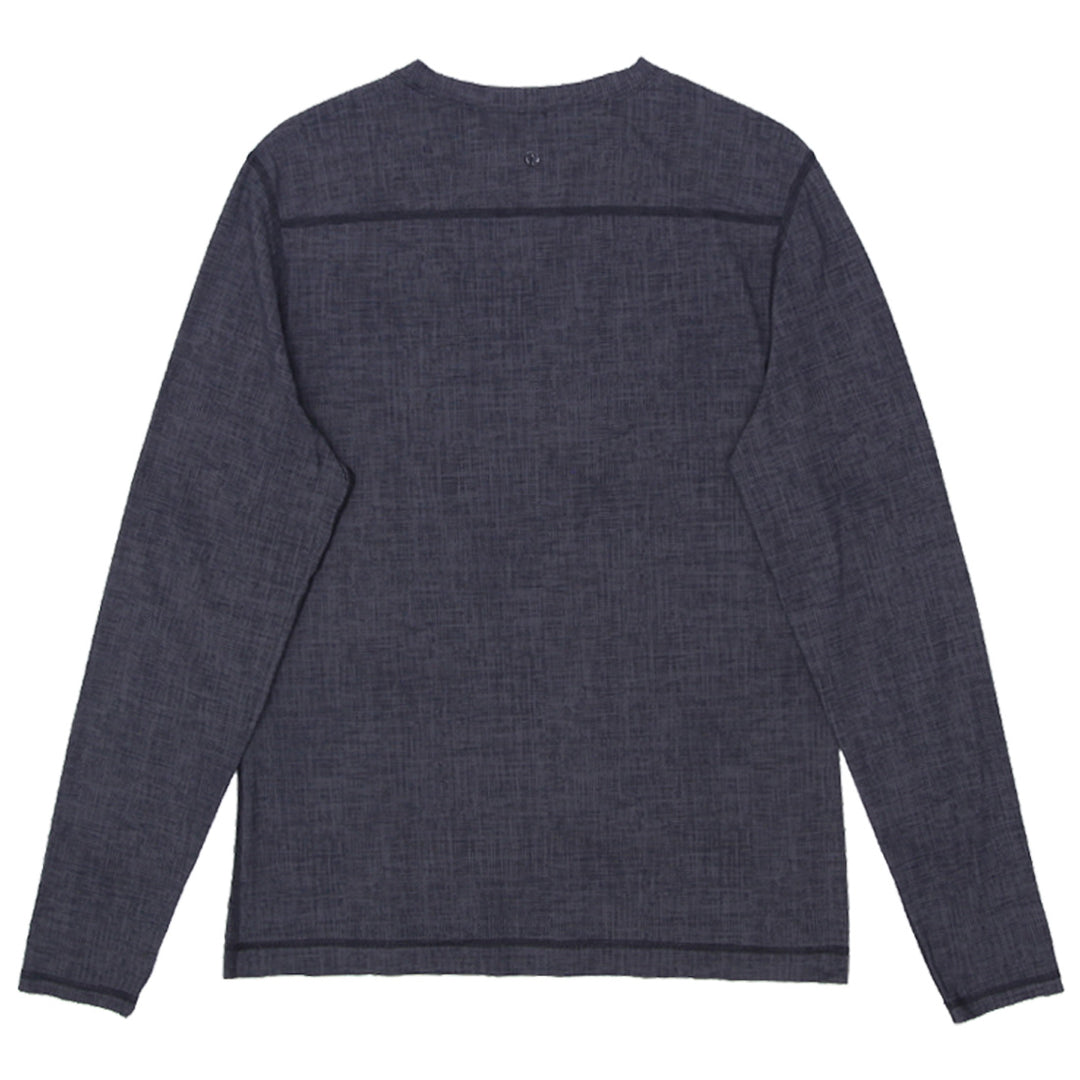 Mens Lululemon V-Neck Long Sleeve T-Shirt - Fashion Rerun Vintage Migration_T-Shirt