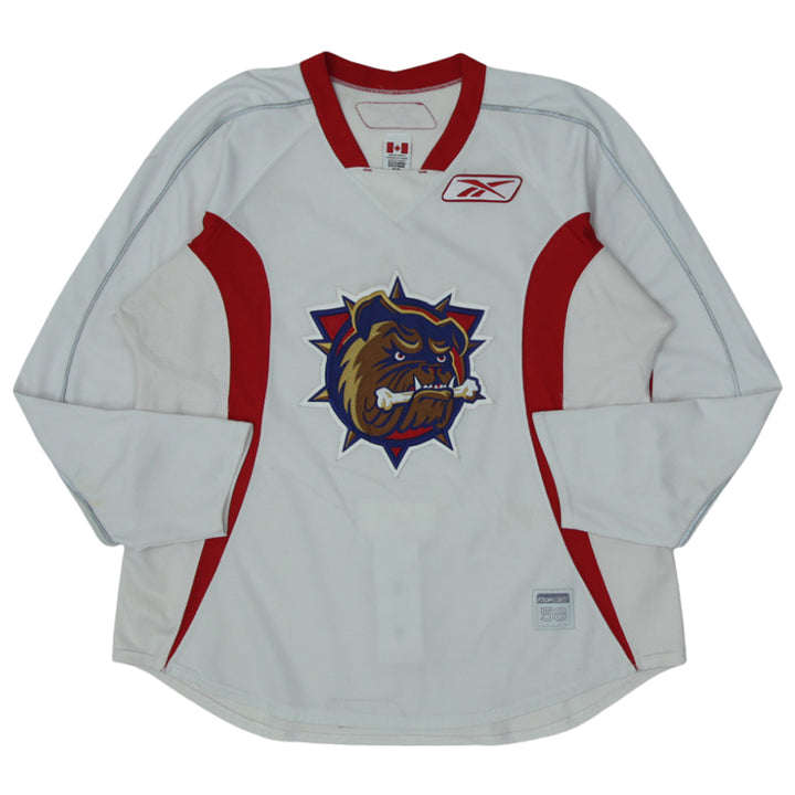 Vintage Hamilton Bulldogs Reebok CCM Hockey Jersey Size 58 Made in Canada - Fashion Rerun Vintage Migration_Jersey