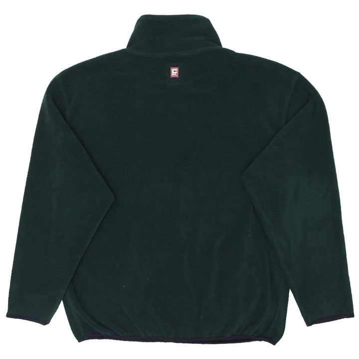 Vintage Chaps Ralph Lauren Embroidered Quarter Zip Fleece Pullover Size L, Green - Fashion Rerun Vintage Migration_Sweaters