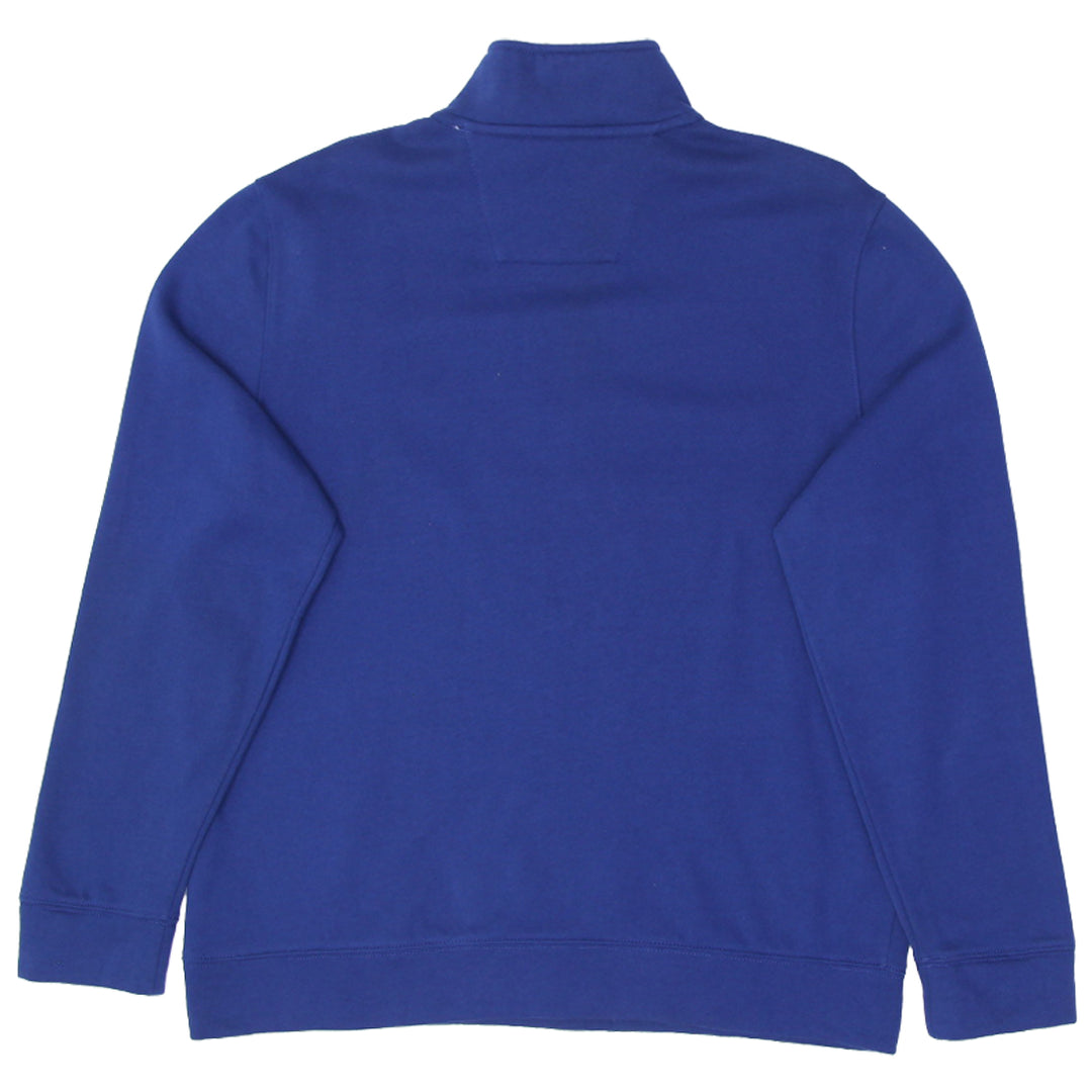 Mens Embroidered Nautica Logo Quarter Zip Sweatshirt