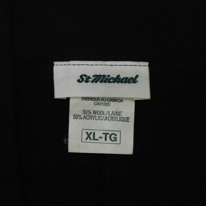 Vintage St.Michael Woolen Blend Black Cardigan Sweater XL Ladies - Fashion Rerun Vintage Migration_Sweaters