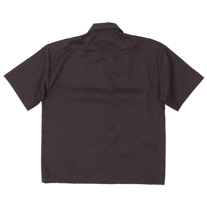Mens Dickies Customized UPS Crop Work Shirt Brown - Fashion Rerun Vintage Migration_Shirt