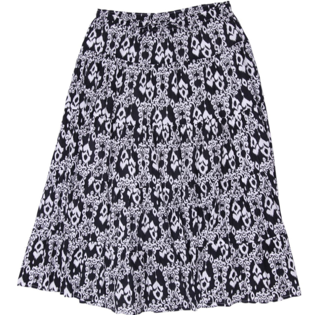 Y2K Ladies Christopher & Banks Boho Tiered Maxi Skirt Size S