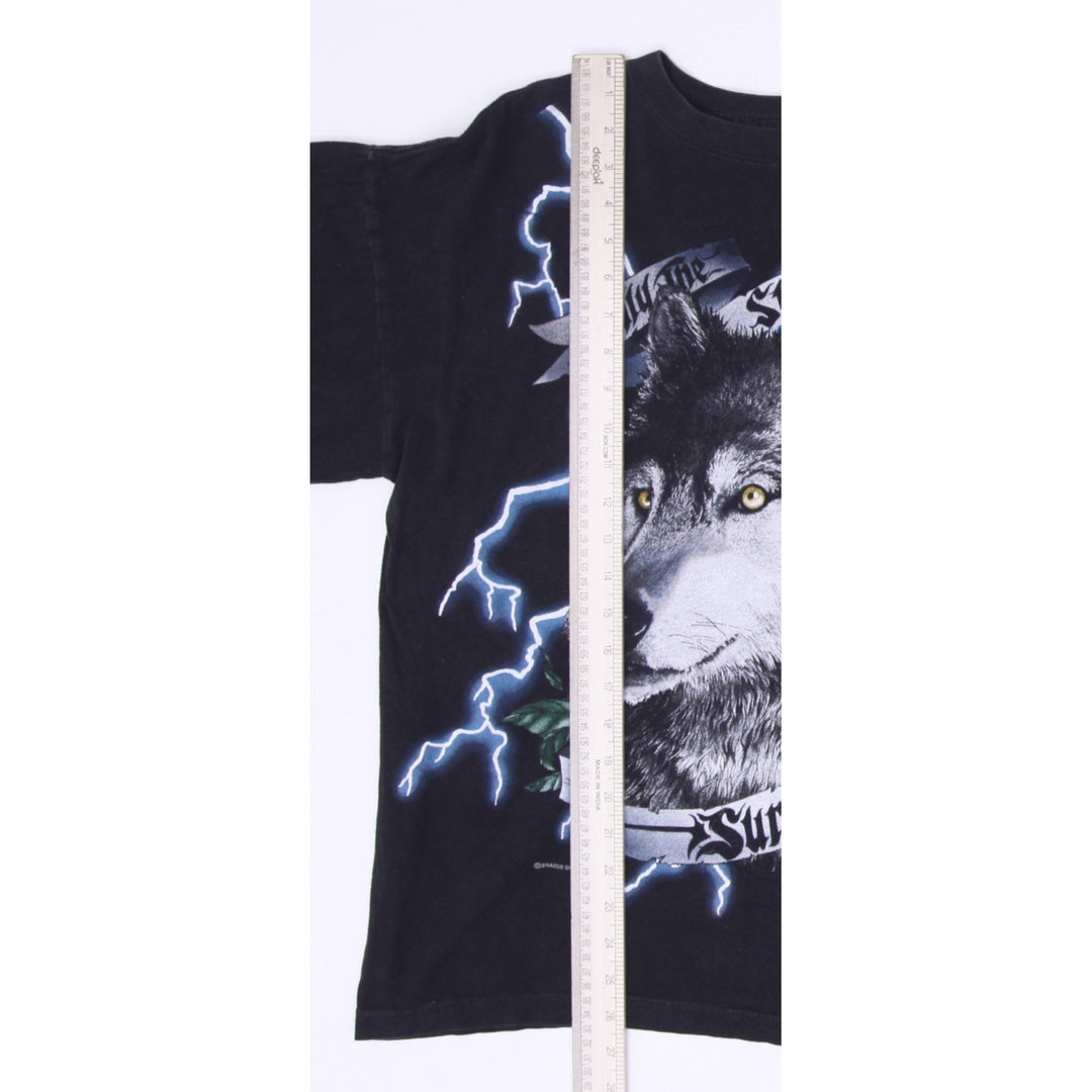 Vintage 90s American Thunder Lightning Leader of the Pack T-Shirt Size XL