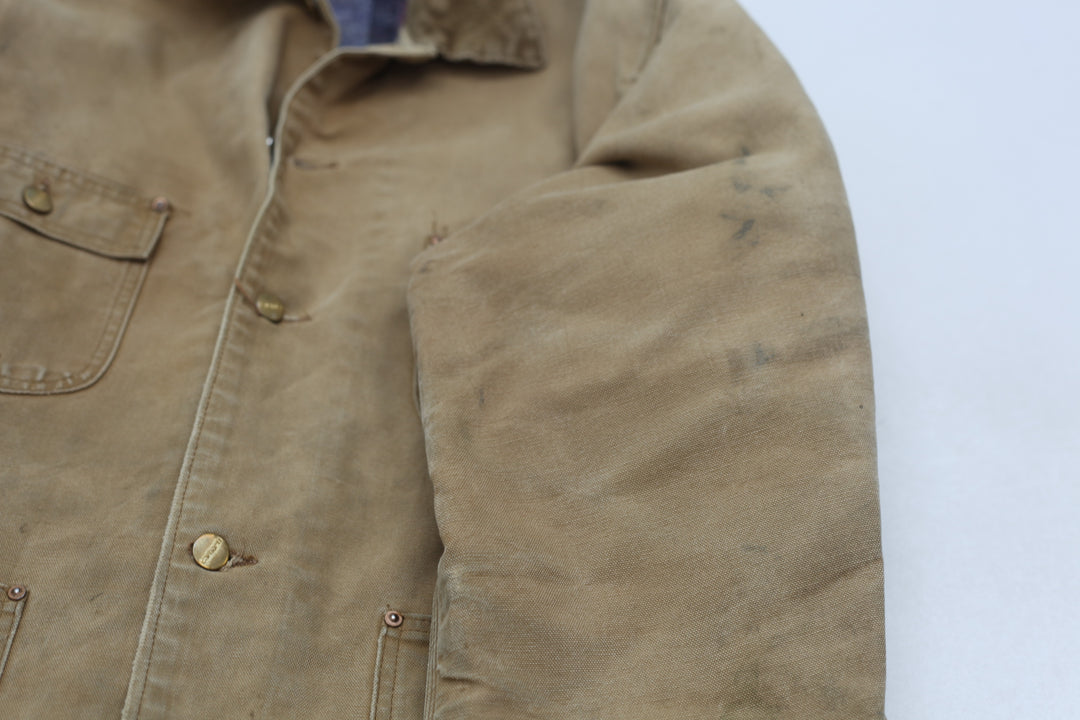 Vintage Carhartt Blanket Lined Chore Jacket Brown -Distressed - Fashion Rerun Vintage Migration_Jacket