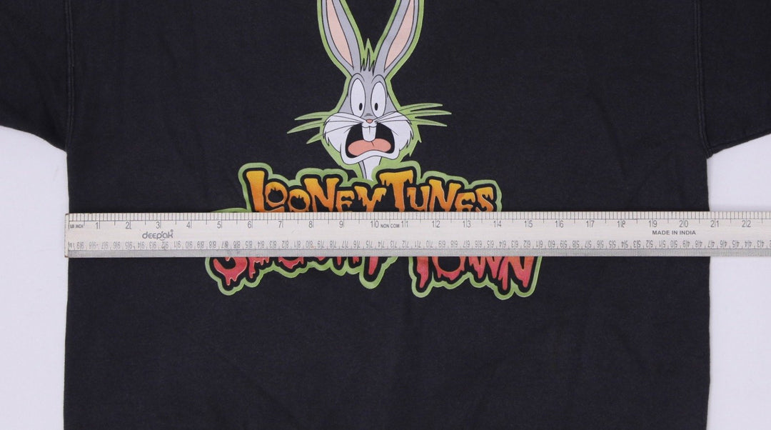 Vintage Looney Tunes Bugs Bunny Spooky Town Crewneck Sweatshirt Made In USa