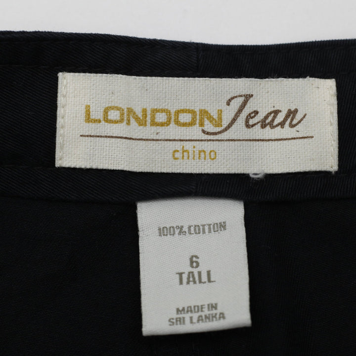 Y2K Ladies London Jean Chino Navy Cargo Pants Size 6