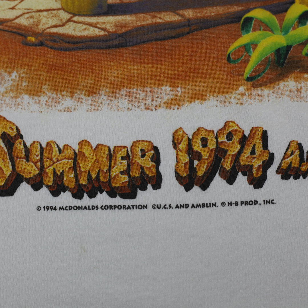 Vintage 1994 The Flintstones Roc Donald’s Movie Promo T-shirt Size XL