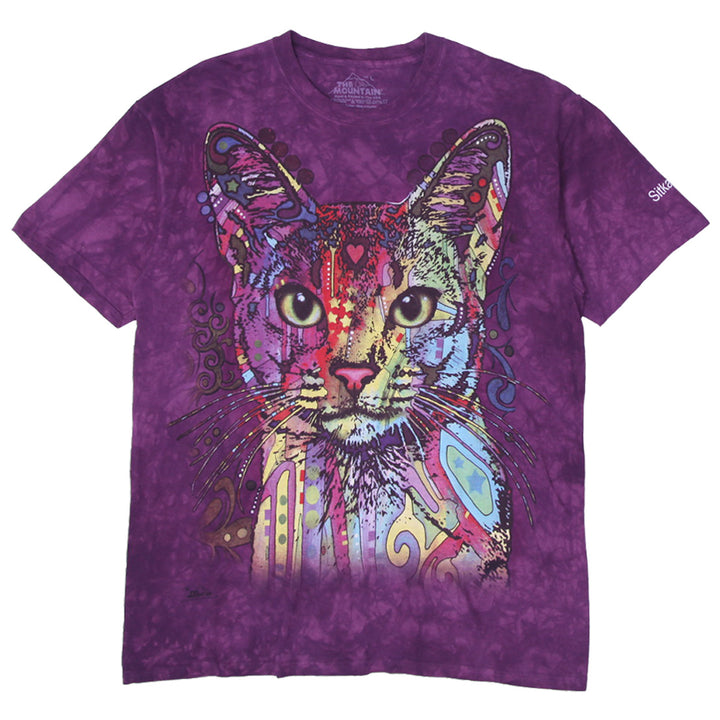 Mens The Mountain Abyssinian Tri-Blend Cat T-Shirt