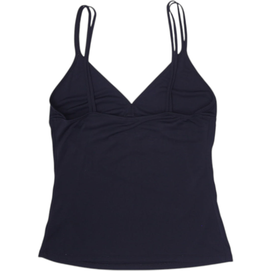 Y2K Ladies Jacob Tank Top Black Spaghetti Strap Casual Size L