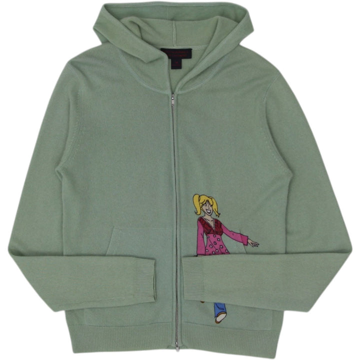 Ladies Betty & Veronica 100% Zip Hooded Cashmere
