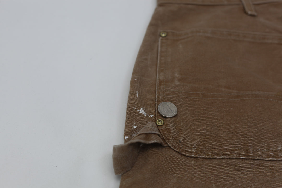 Mens B01 BRN Dungaree Fit Carhartt Double Knee Pants