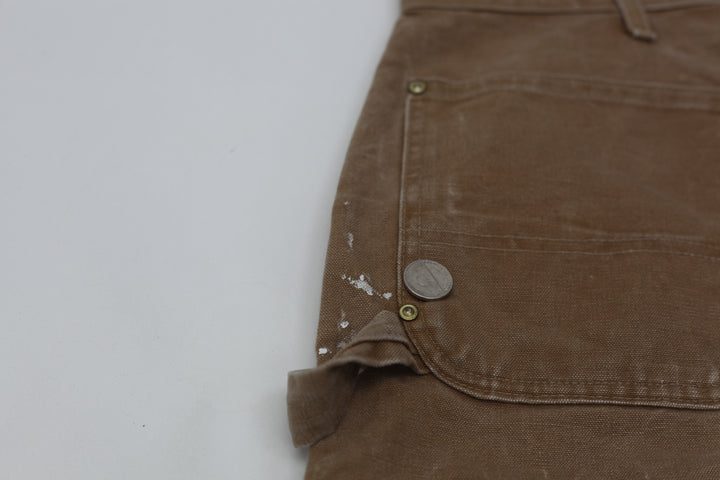 Mens B01 BRN Dungaree Fit Carhartt Double Knee Pants