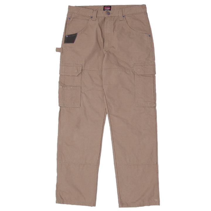 Mens Wrangler Workwear Brown Cargo Pants