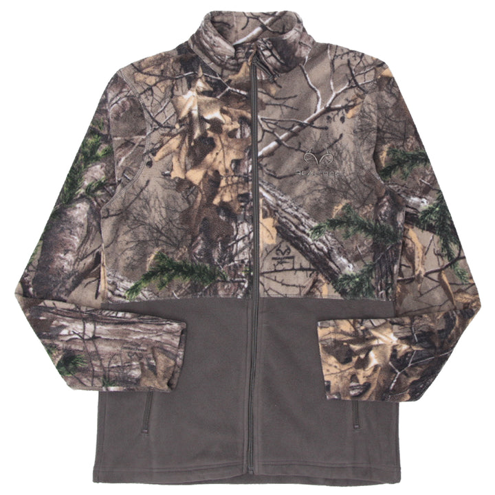 Mens Realtree Full Zip Forest Camo Fleece Jacket - Fashion Rerun Vintage Migration_Jacket