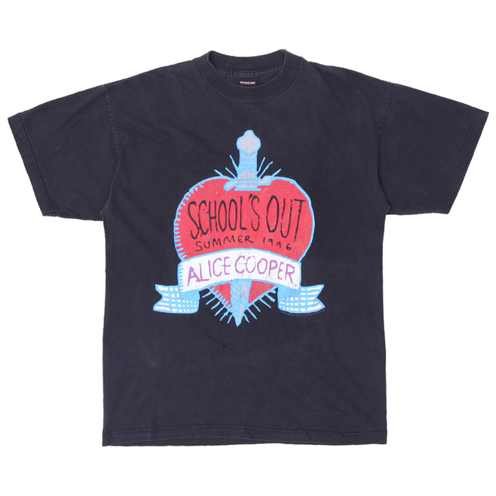 1996 Vintage Alice Cooper School's Out Summer T-Shirt Black Made In USA  XL - Fashion Rerun Vintage Migration_T-Shirt