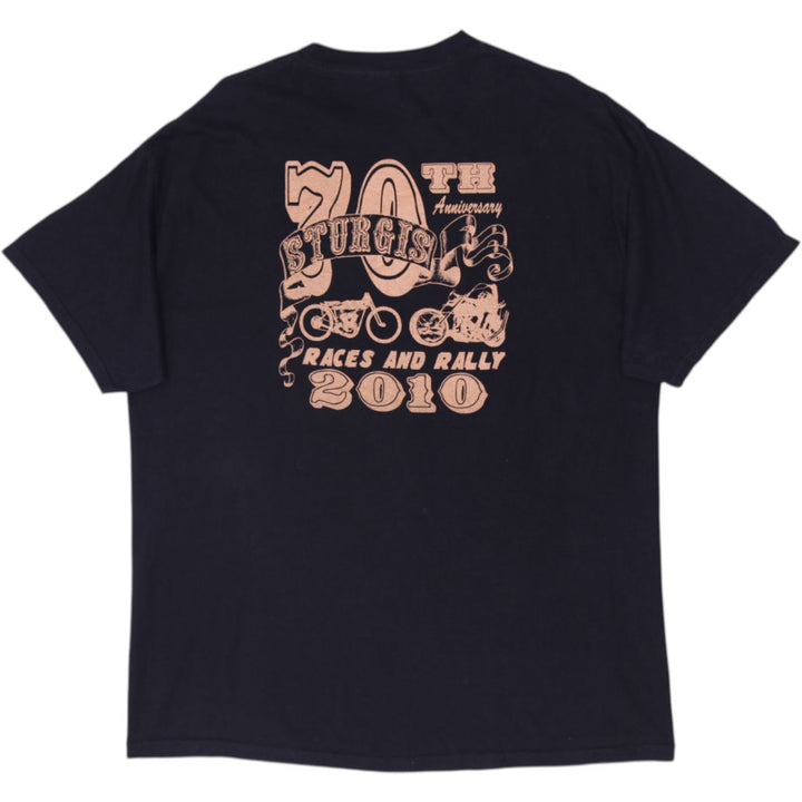 Mens Tennessee River 2010 Sturgis 70th Anniversary Biker T-Shirt Size XL