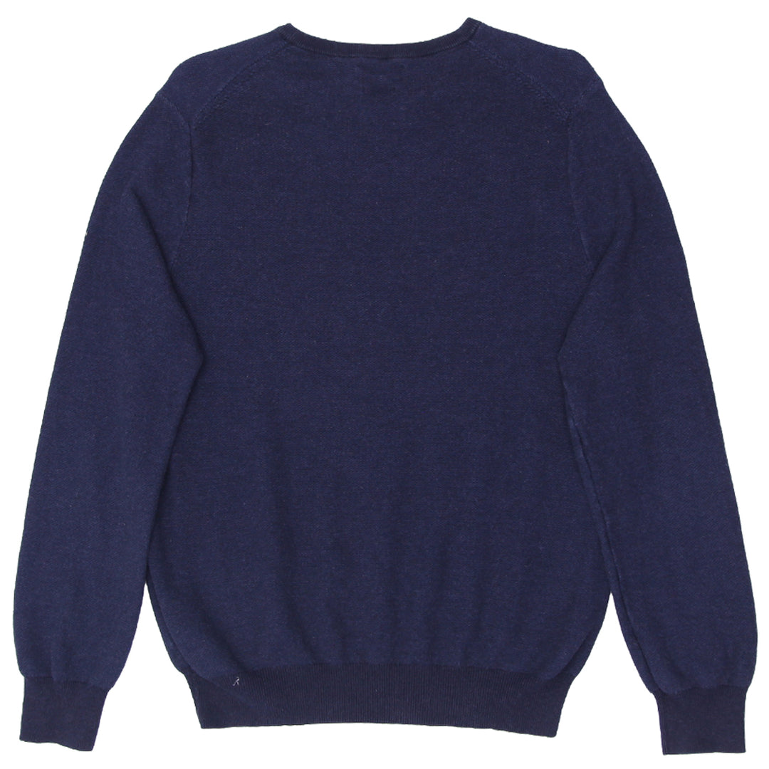 Mens Polo Ralph Lauren Pima Cotton Sweater Navy Blue - Fashion Rerun Vintage Migration_Sweaters