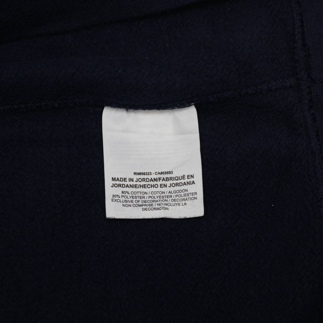 Mens Nike Sweatshirt Navy Fleece Crew Neck Pullover Size M