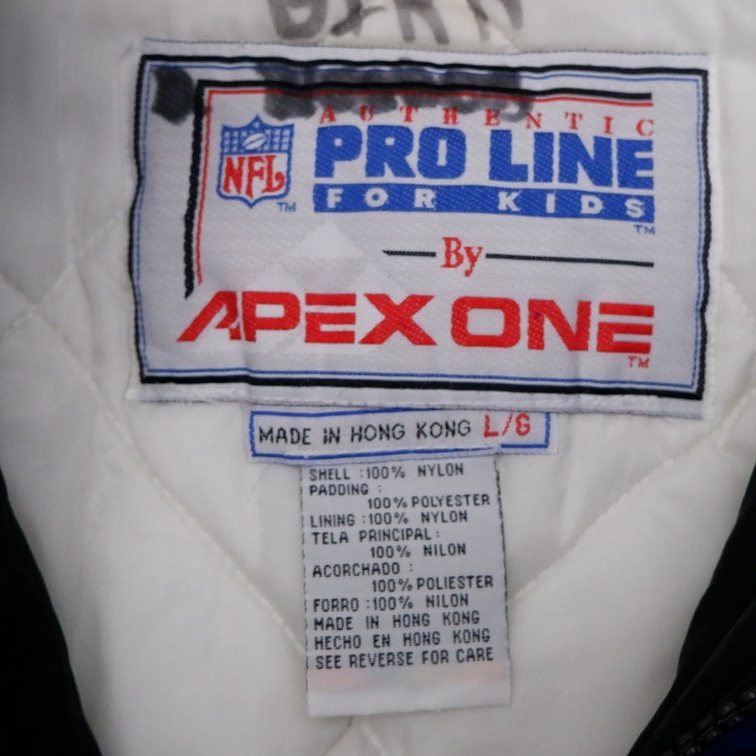 Vintage 90s Apex One Pro Line For Kids New England Patriots Jacket | Migration_Jackets UAENAT20 - Back View | Fashion Rerun