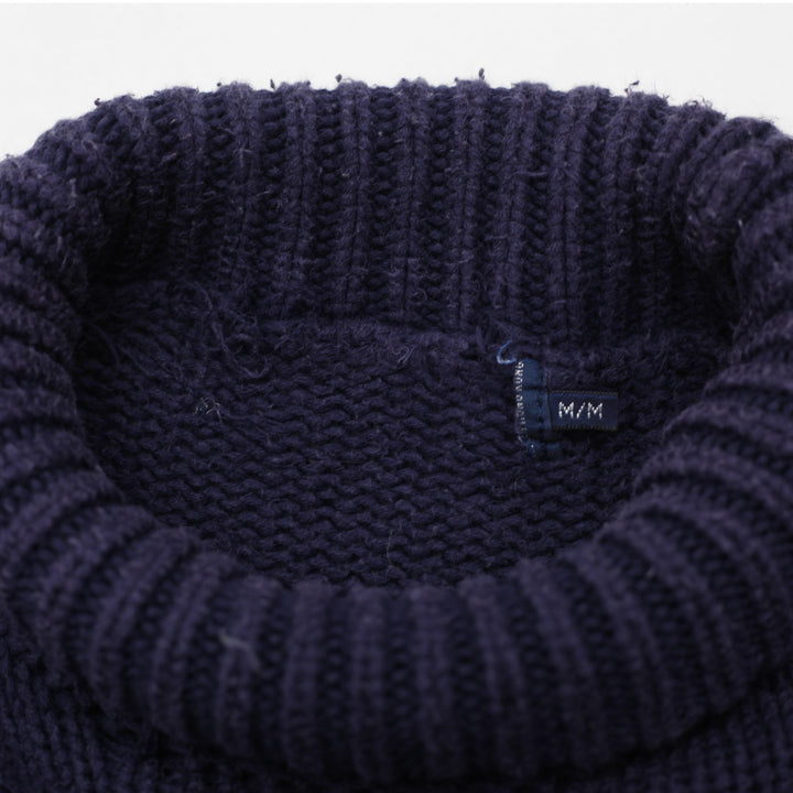 Vintage Ladies Ralph Lauren Navy Flag Knitwear Turtleneck Sweater Size M | Migration_Knitwear & Sweaters - Ba | Fashion Rerun