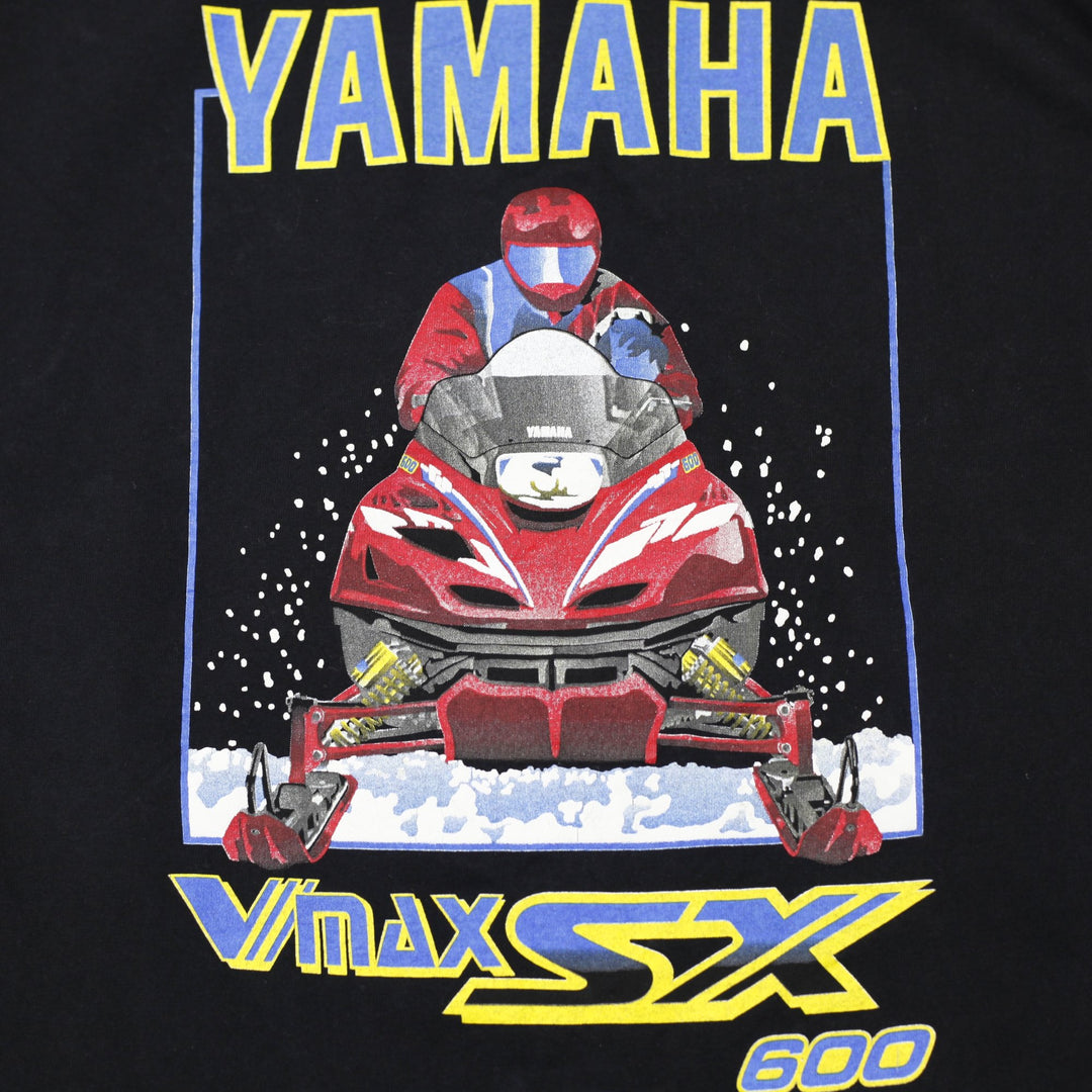 Vintage 90s Murina Yamaha Vmax SX 600 Snowmobile T-Shirt Made in USA Size L