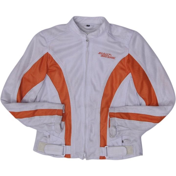 Vintage Ladies Harley Davidson Heavyweight Mesh Biker Jacket Size XS