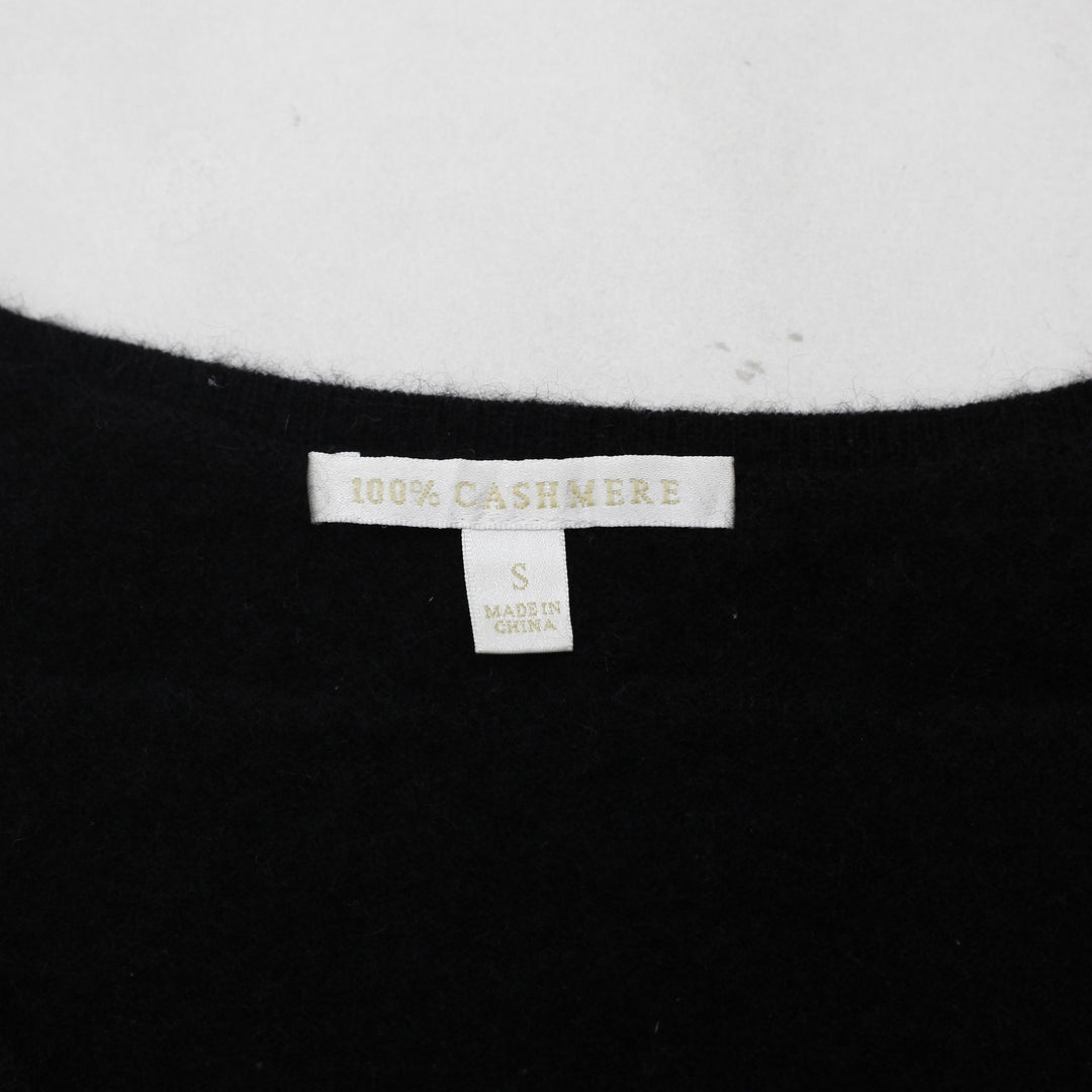 Retro Ladies Cashmere V-Neck Knitwear Size S