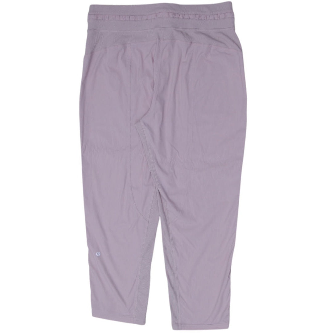 Y2K Ladies Light Pink Drawstring Jogger Pants Size M
