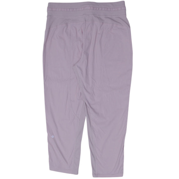 Y2K Ladies Light Pink Drawstring Jogger Pants Size M