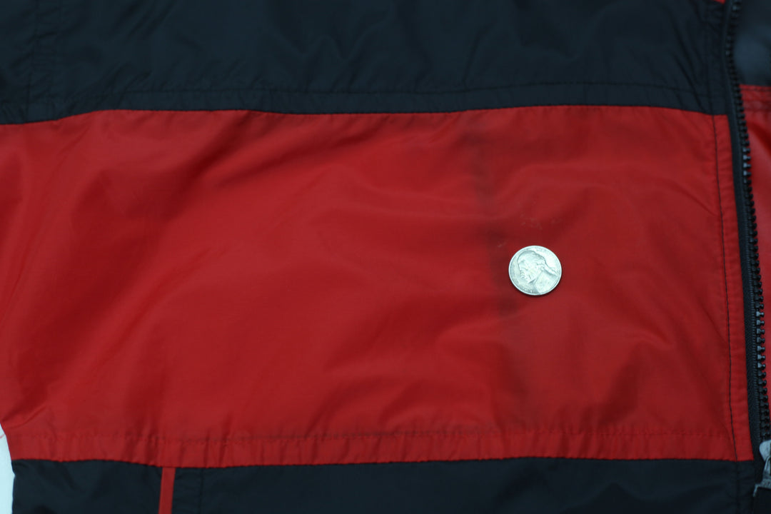 Vintage Ladies 90s Nike Embroiderd Swoosh Zip Up Windbreaker Jacket