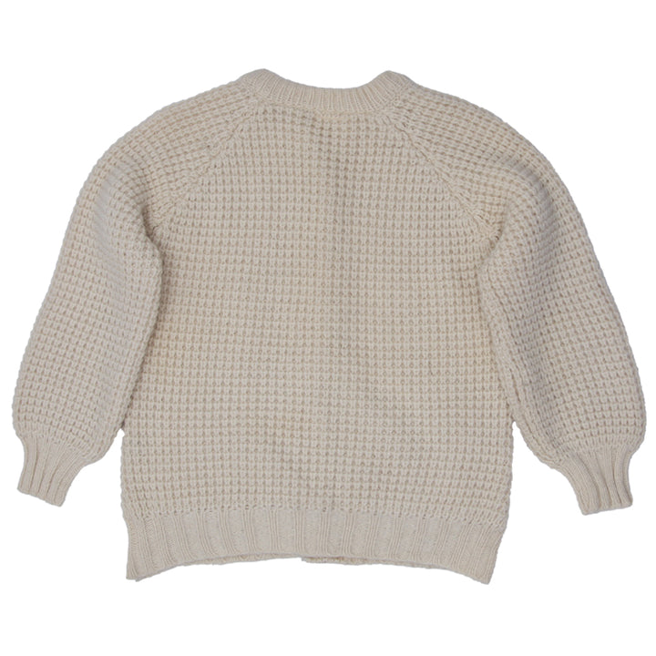 Vintage Lisheen Hand-Fashioned Aran Wool Cardigan Made In Ireland Size Medium - Fashion Rerun Vintage Migration_Sweaters