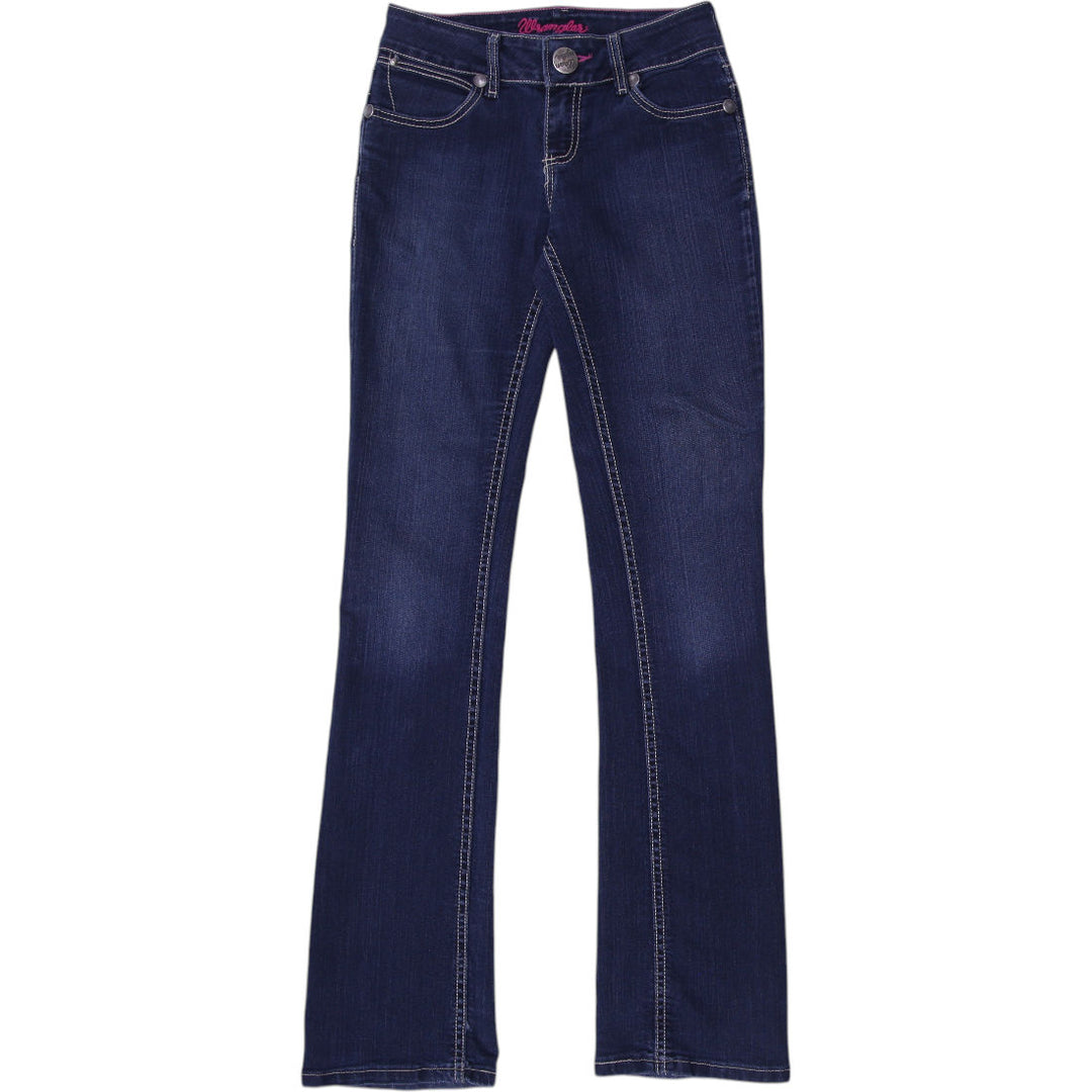 Y2K Ladies Wrangler Dark Blue Bootcut Denim Jeans | Migration_Jeans & Pants | Fashion Rerun