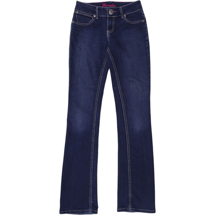 Y2K Ladies Wrangler Dark Blue Bootcut Denim Jeans | Migration_Jeans & Pants | Fashion Rerun
