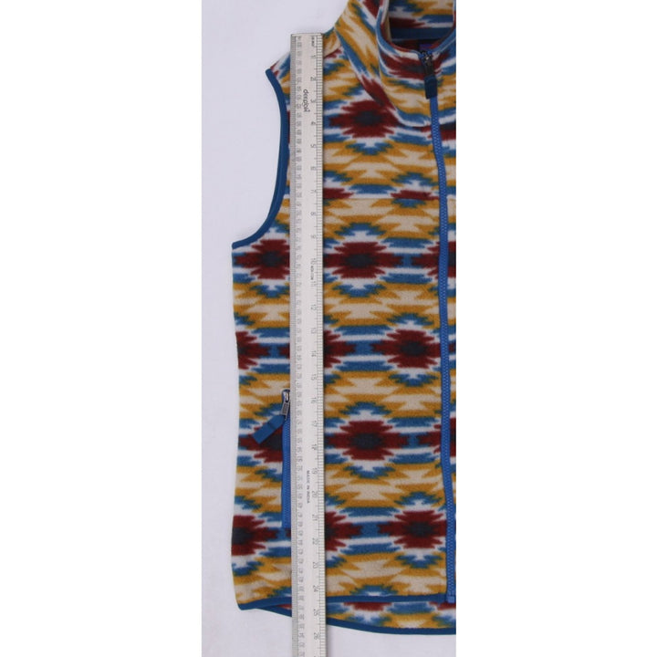 Ladies Patagonia Synchilla Fleece Vest Size M Wild Desert Prairie Gold Aztec | Migration_Vests - View 7 | Fashion Rerun