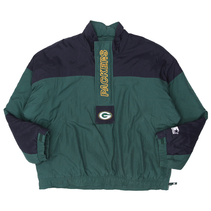 Vintage Starter Green Bay Packers 1/2 Zip Insulated Jacket - Fashion Rerun Vintage Migration_Jacket
