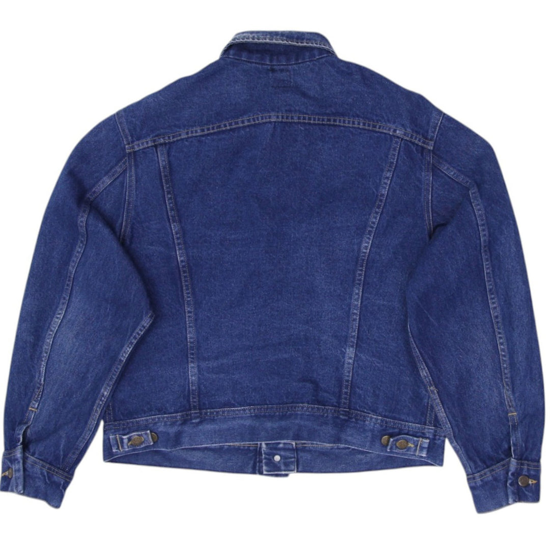 Vintage Mens Lee Riders Denim Trucker Jacket Dark Wash