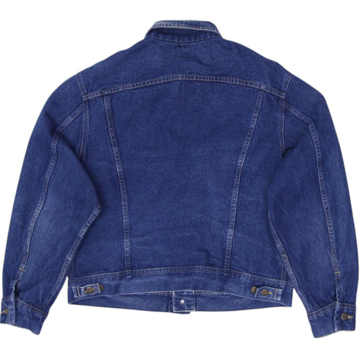 Vintage Mens Lee Riders Denim Trucker Jacket Dark Wash