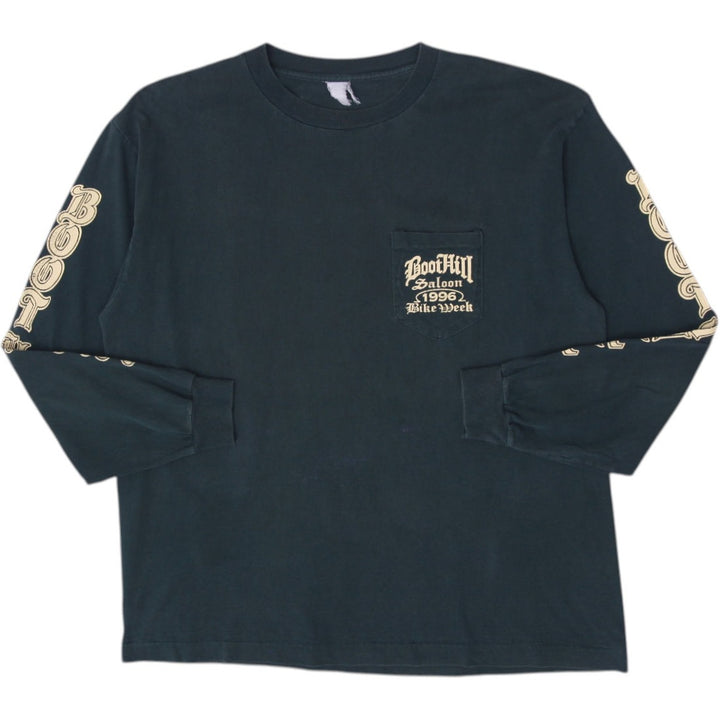 Vintage 1996 Mens Boot Hill Saloon Biker Graphic T-Shirt Size XL | Migration_T-Shirts | Fashion Rerun