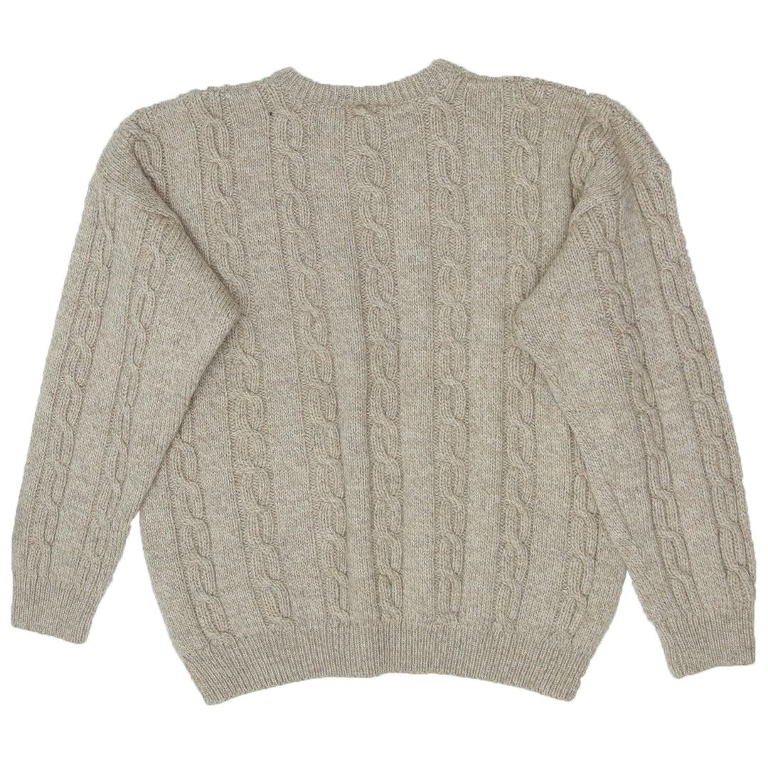 Vintage Carraig Donn Cable Knit Woolen Sweater