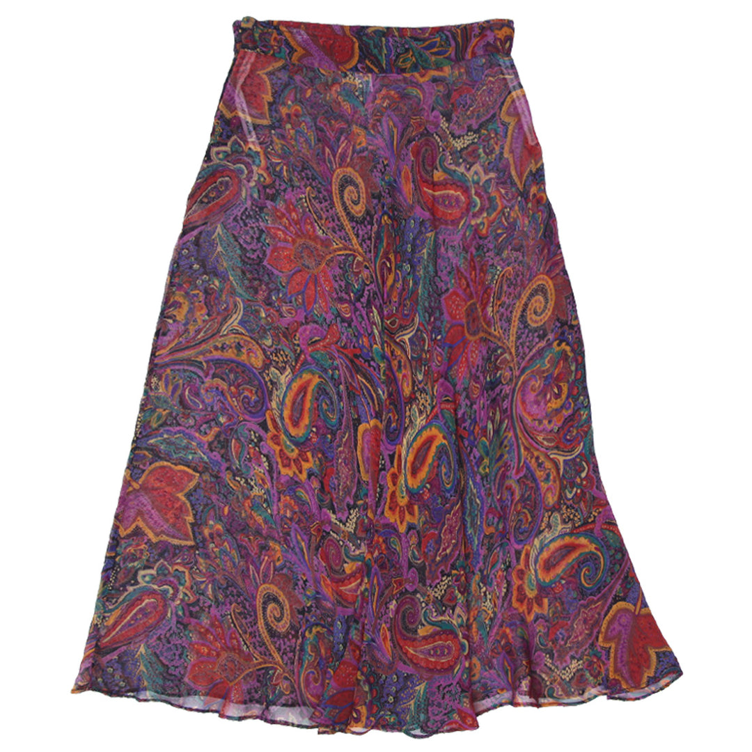 Y2K Ladies Southern Comforts Paisley Maxi Skirt