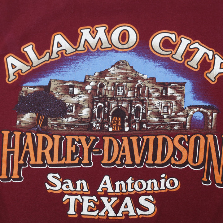 Vintage 90s Harley Davidson Alamo City San Antonio T-Shirt Size M