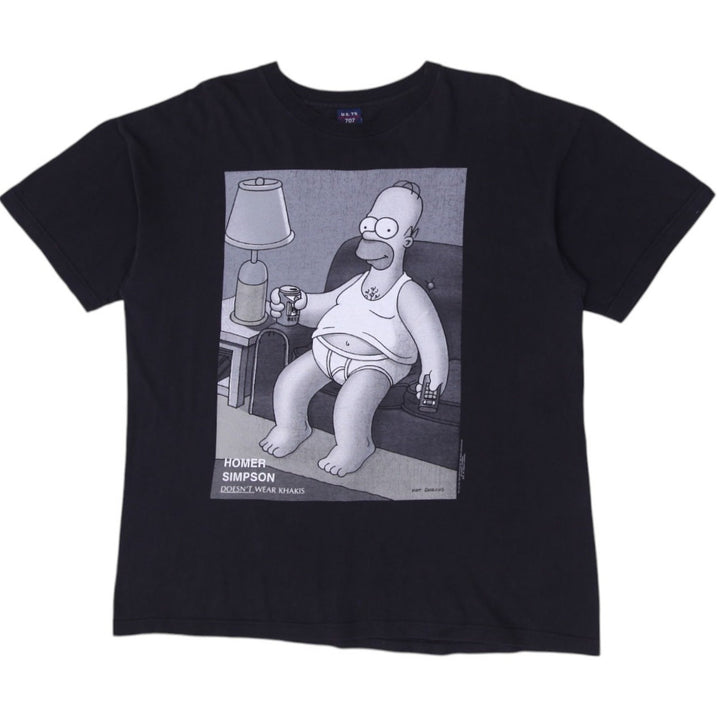 Vintage 1995 Homer Simpson Doesn't Wear Khakis 90s Stanley Desantis T-Shirt XL