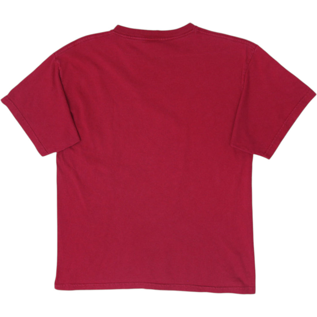 Vintage Giant Spitfire Wheels T Shirt XL Red Classic Swirl Flame Bighead Size L