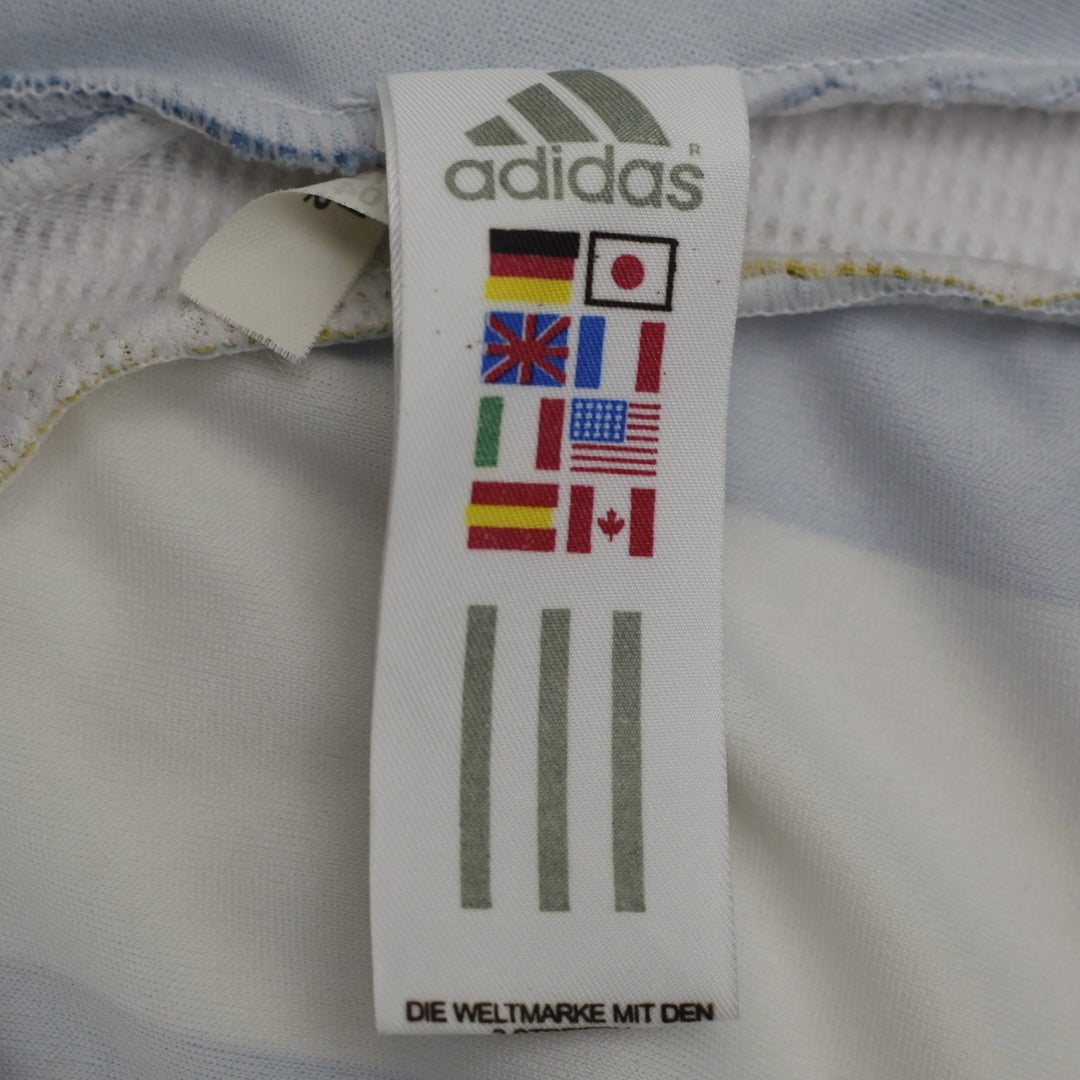 Vintage Mens Adidas Argentina 2006 World Cup Home Football Messi #18 Jersey