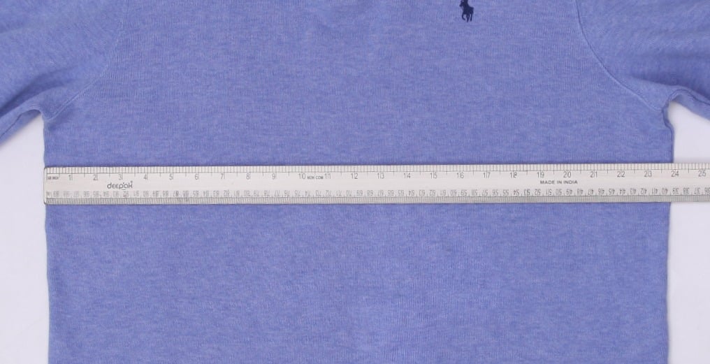 Mens Polo Ralph Lauren Sweater Blue Quarter Zip Casual Knitwear L | Migration_Sweaters RL Collection - Altern | Fashion Rerun